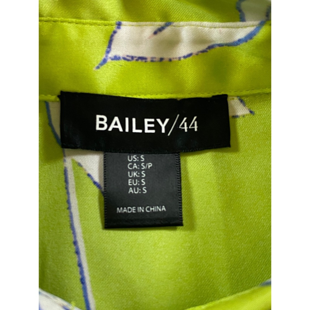 Bailey 44 Women's Green Floral Print Long Sleeve Button Up Shirt Size‎ S - Picture 3 of 5